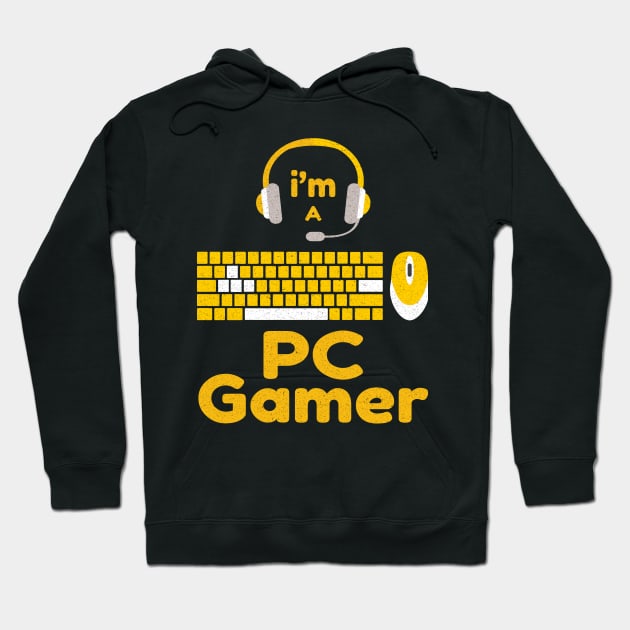 I'm a PC Gamer, Computer Games, Keyboard Mouse ,Video Gaming Hoodie by Hussein@Hussein